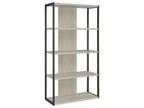 Loomis 72-inch 4-shelf Bookshelf Whitewashed Grey