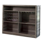 Joe 5-shelf Composite Wood Home Bar Wine Cabinet Aged Oak