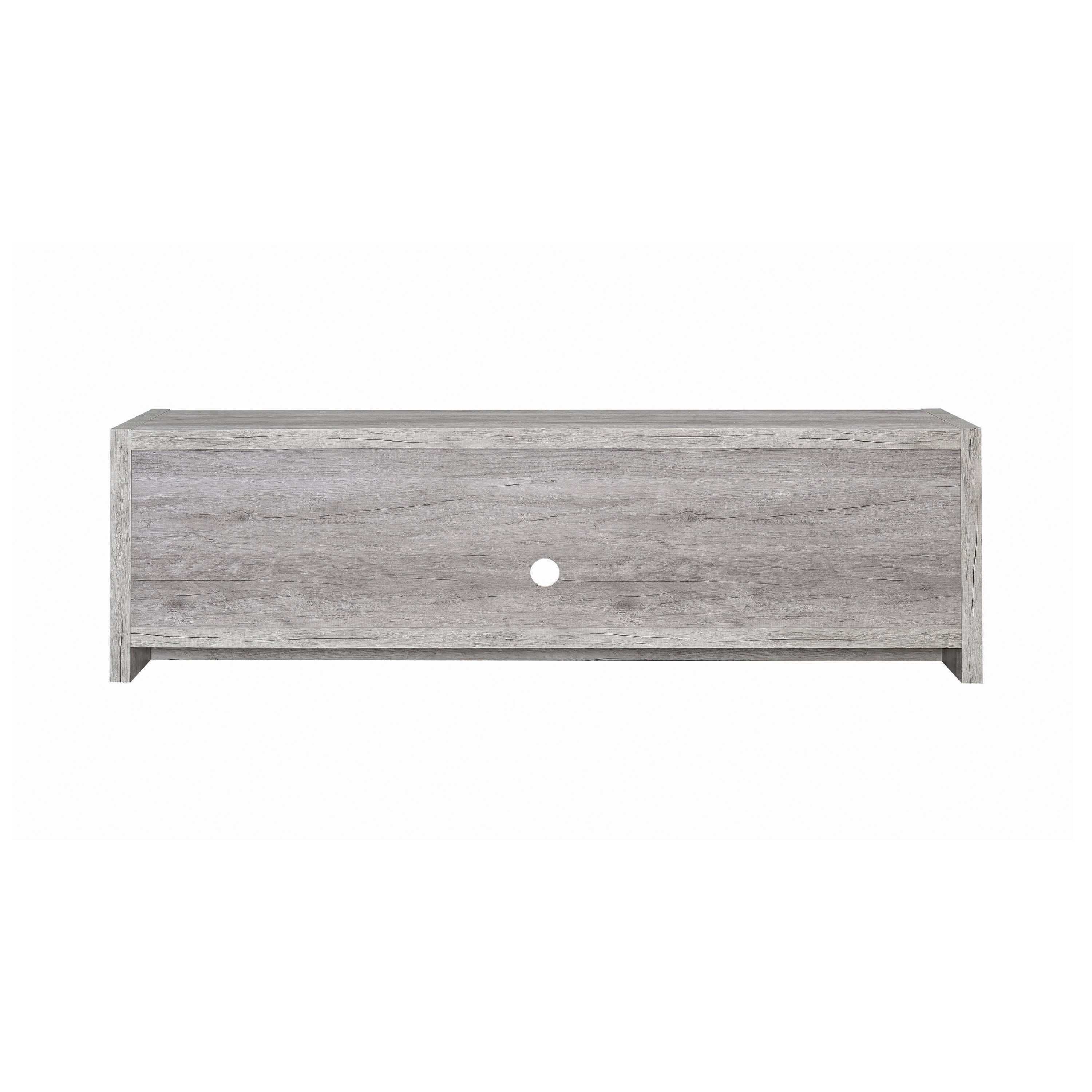 Burke 2-door Engineered Wood 71-inch TV Stand Grey Driftwood