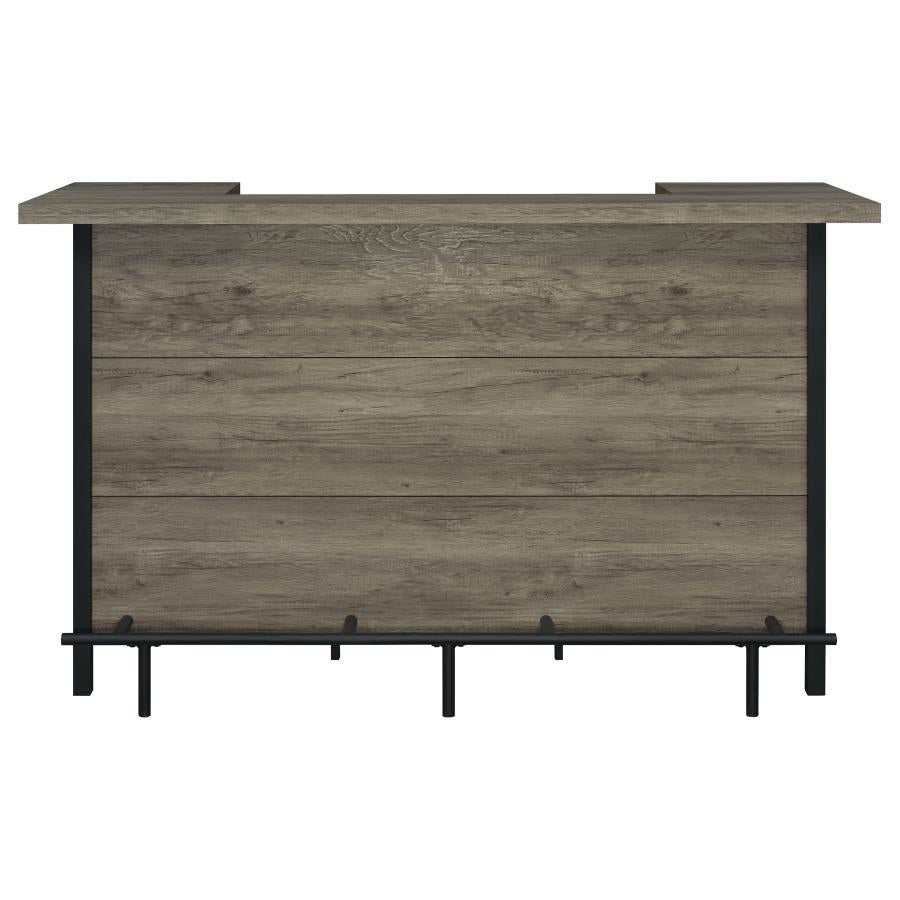 Bellemore Freestanding Home Bar Wine Cabinet Grey Driftwood