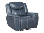 Sloane Upholstered Padded Arm Recliner Chair Blue