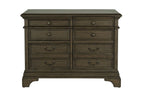 Hartshill 5-drawer Home Office File Cabinet Burnished Oak
