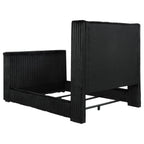 Centergrove Upholstered Eastern King Wingback TV Bed Black