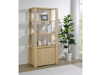 Laurelton 3-shelf Media Tower Tall Pier Cabinet Light Oak