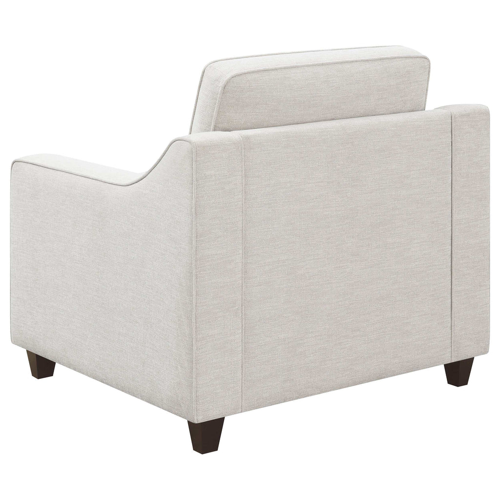 Christine 2-piece Upholstered Sloped Arm Sofa Set Beige