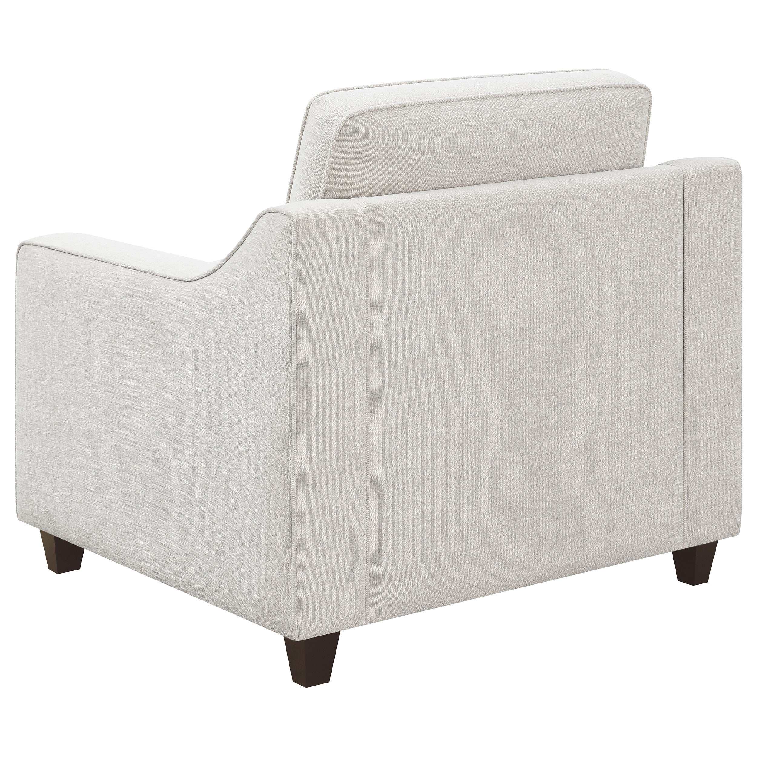Christine 2-piece Upholstered Sloped Arm Sofa Set Beige