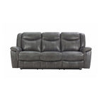 Conrad Upholstered Padded Arm Motion Sofa Grey