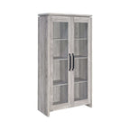 Alejo 2-door Engineered Wood Tall Cabinet Grey Driftwood
