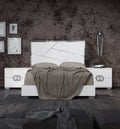 ESF Furniture - Status Italy King Bed in White - DAFNEBEDKS