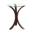 Pedro Expandable C-Shaped Sofa Side Table Weathered Grey