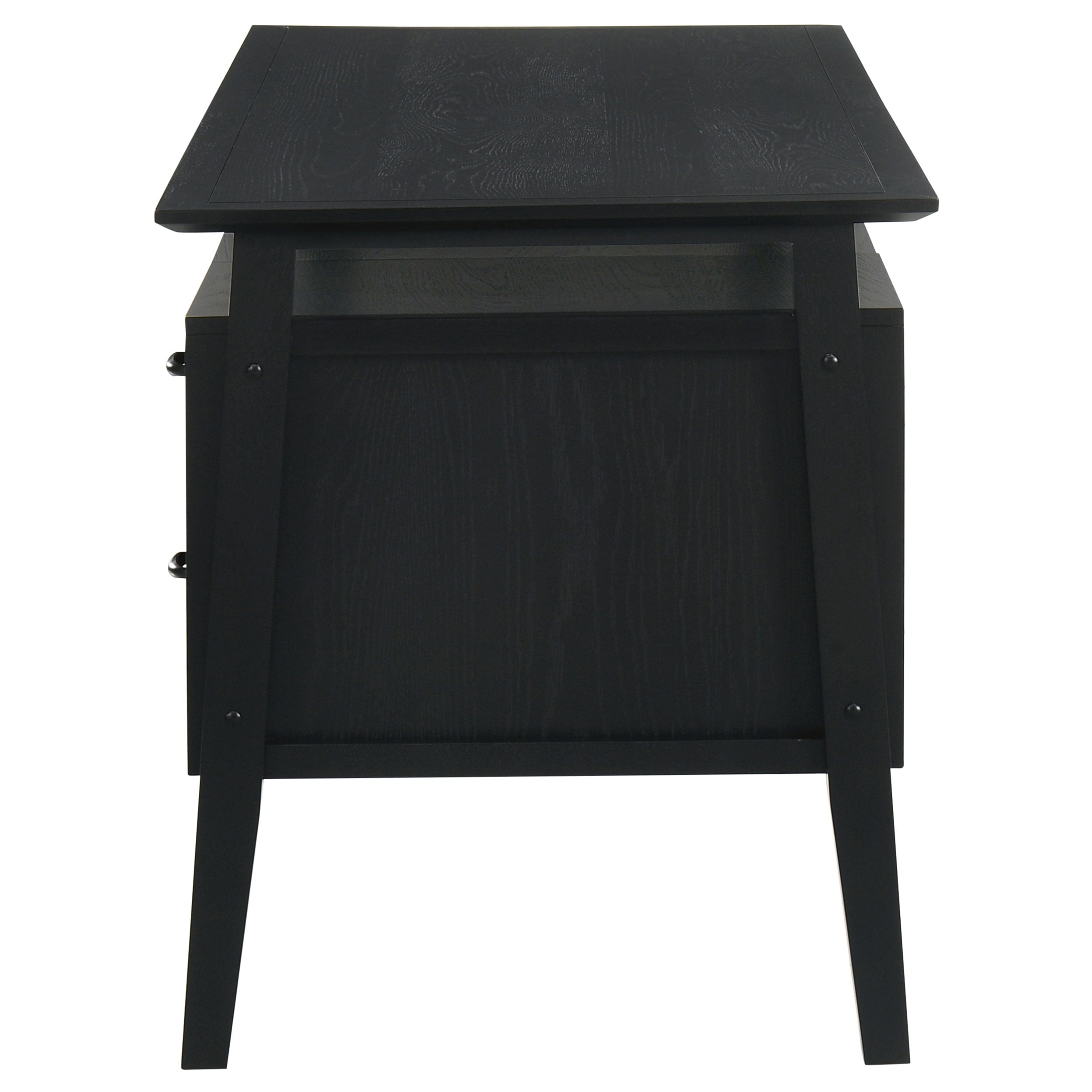 Goodson 64-inch 4-Drawer Double Pedestal Computer Desk Black