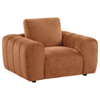 Burnett 2-piece Chenille Upholstered Sofa Set Burnt Orange