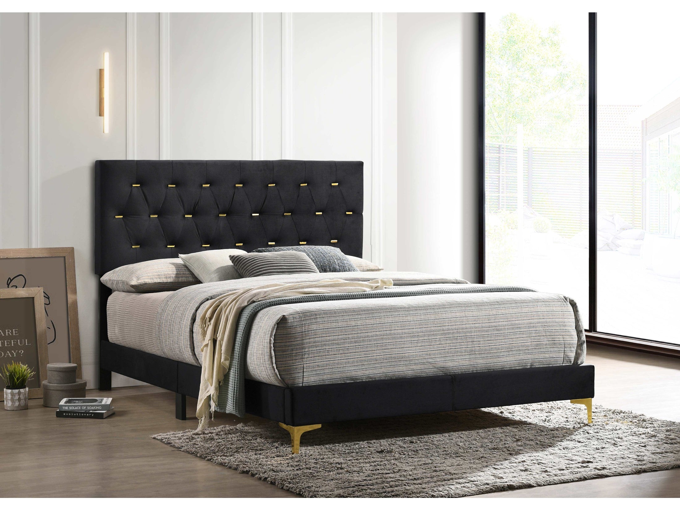 Kendall Upholstered Eastern King Panel Bed White