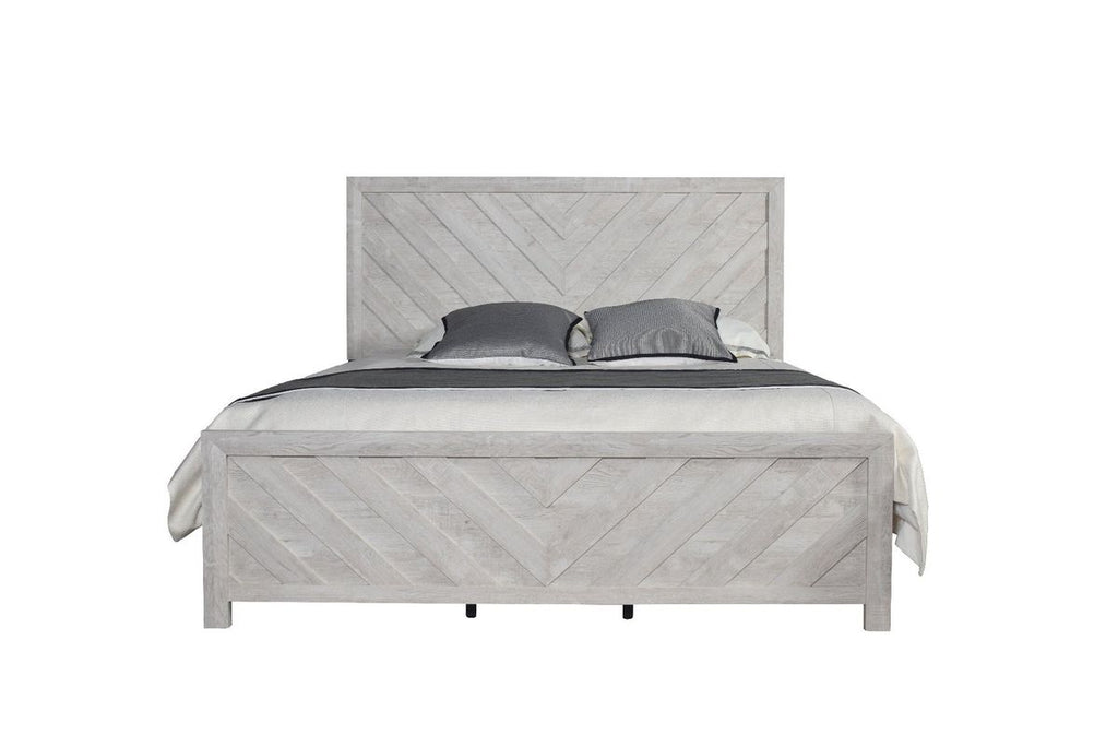 Galaxy Home Denver King Bed in Rustic Oak