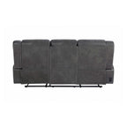 Conrad Upholstered Padded Arm Motion Sofa Grey