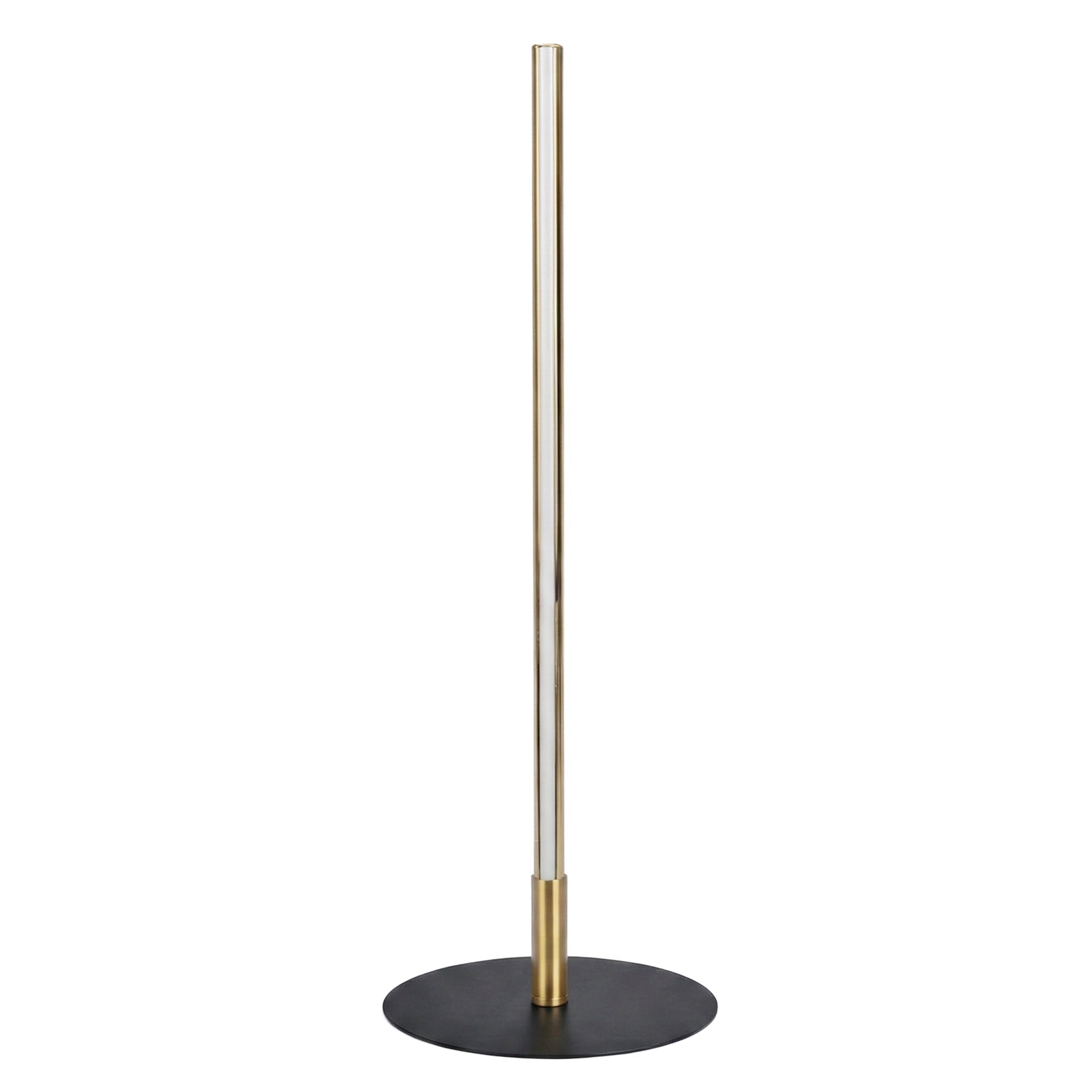 Dimond Black LED Table Lamp with On/Off Switch Round Metal Base