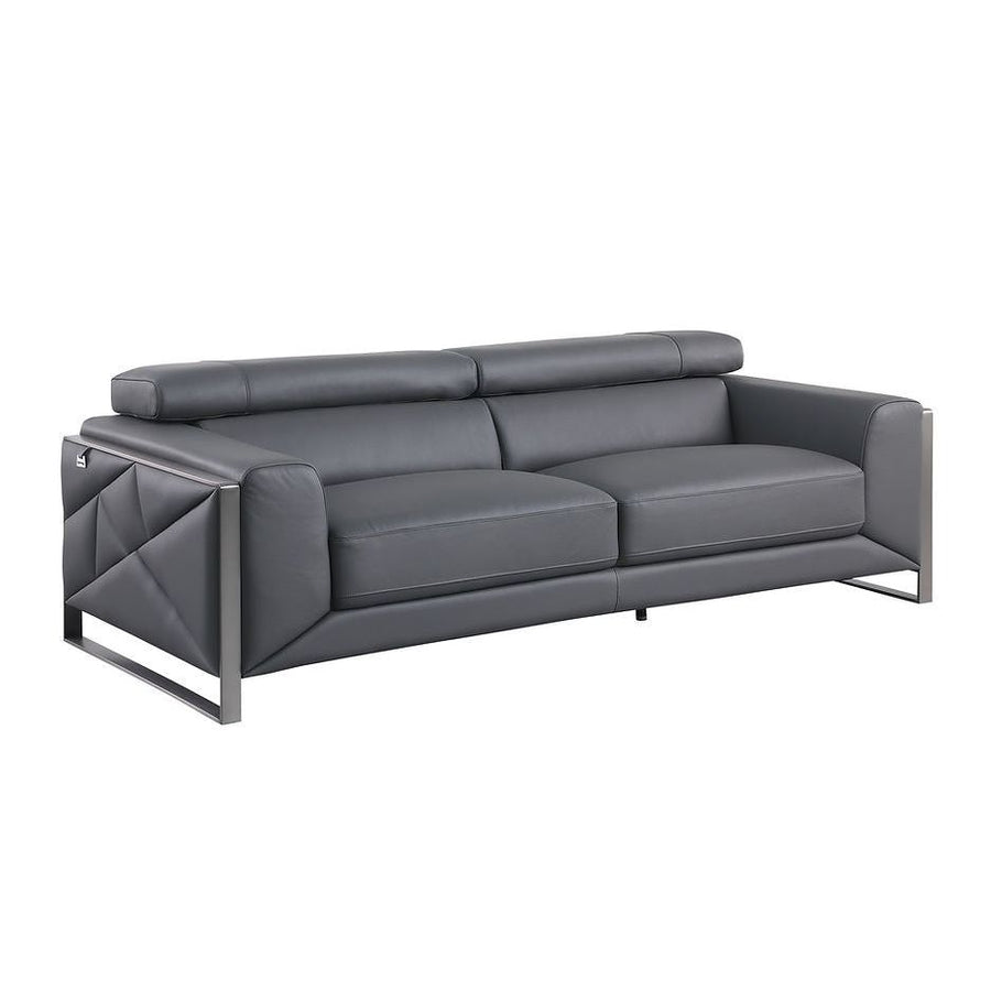 Giorgio Grey Leather — Sofa only