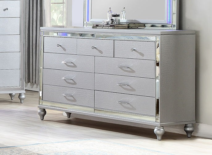 Galaxy Home Sterling Dresser in Silver