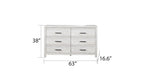 Galaxy Home Denver Dresser in Rustic Oak