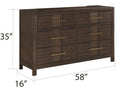 Galaxy Home Kenzo Dresser in Brown