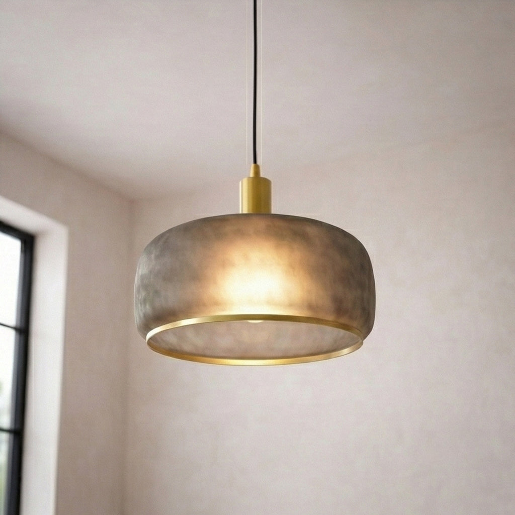 Dune Pendant Lamp - Black Sprayed and Gold