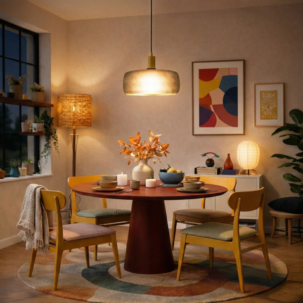 Dune Pendant Lamp - Black Sprayed and Gold