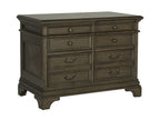Hartshill 5-drawer Home Office File Cabinet Burnished Oak