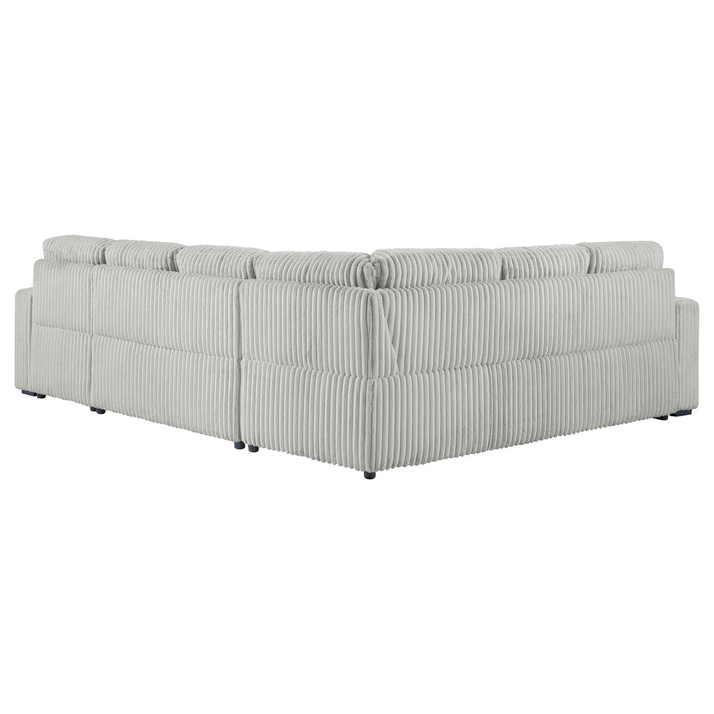 Devonshire Sleeper Sectional Sofa Storage Chaise Camel
