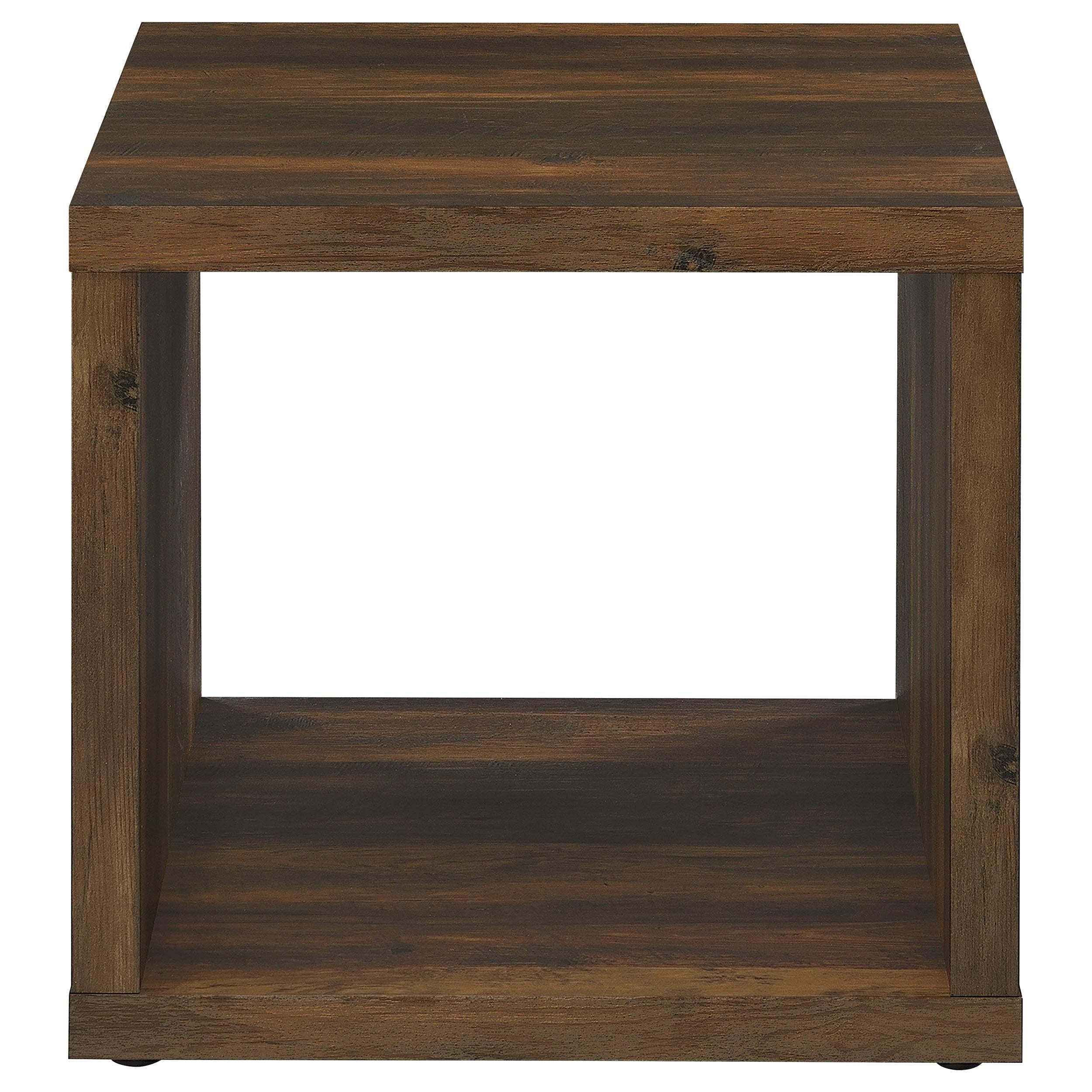 Frisco Square Engineered Wood Coffee Table Dark Pine