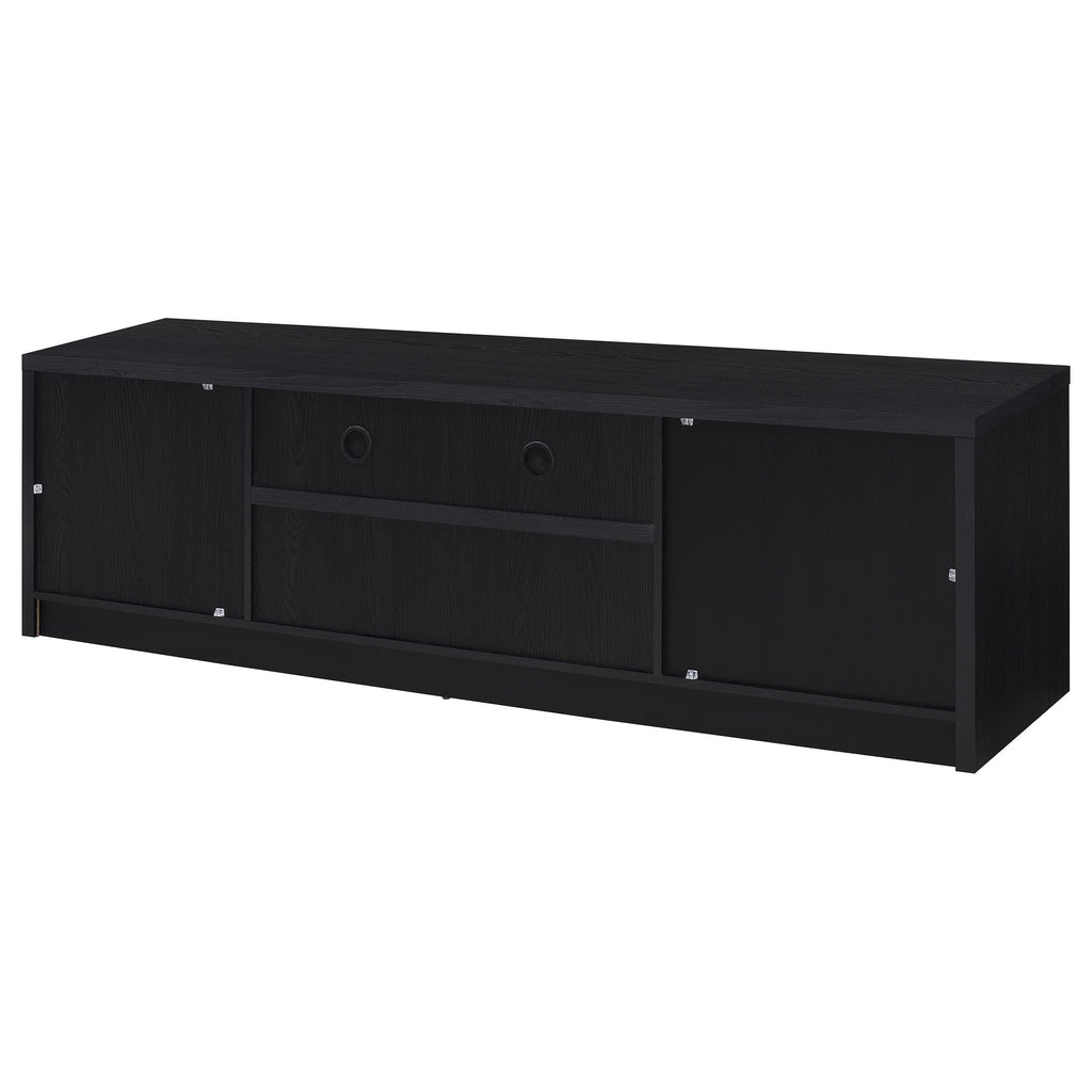 Winfield 60-inch 2-door TV Stand Media Console Black