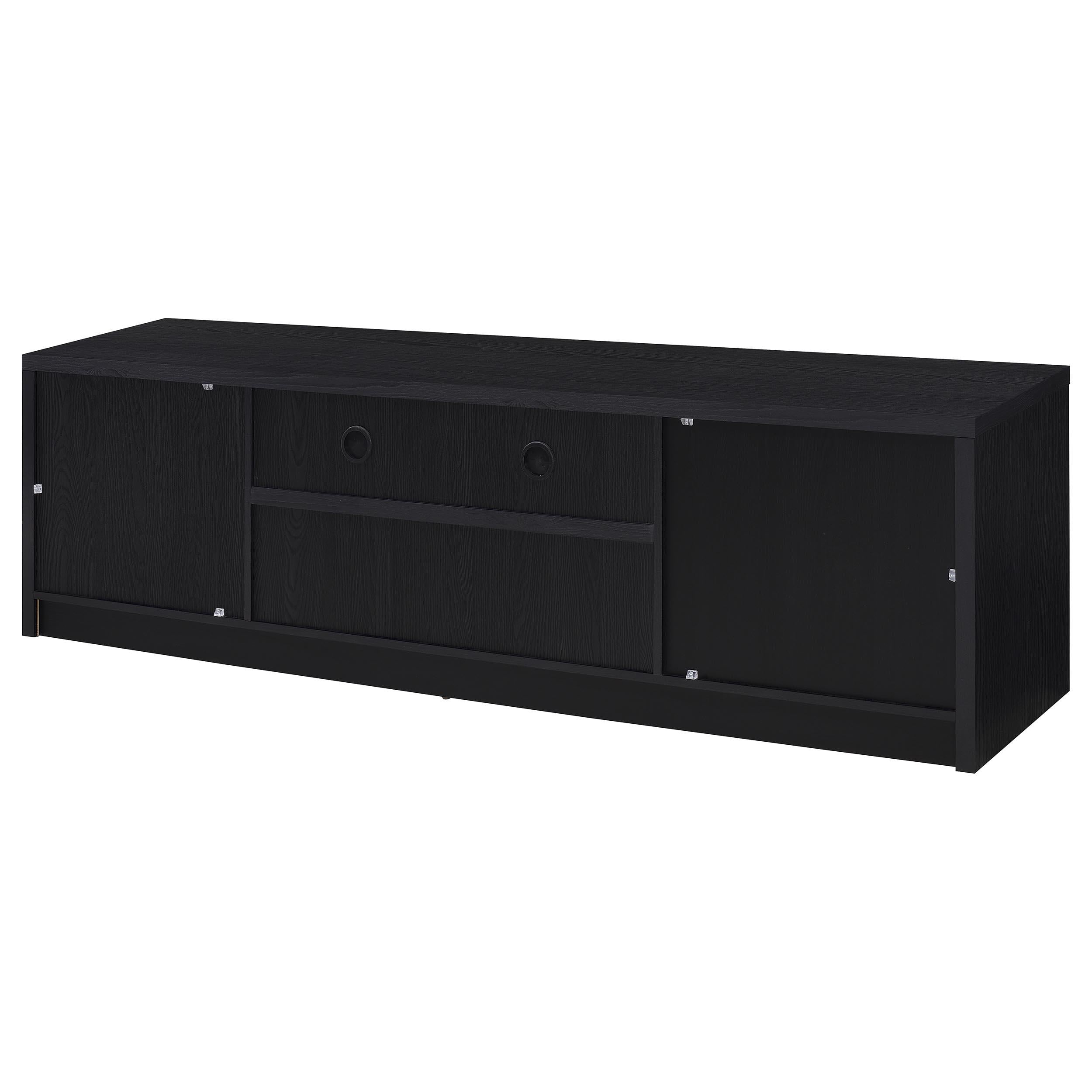 Winfield 60-inch 2-door TV Stand Media Console Black