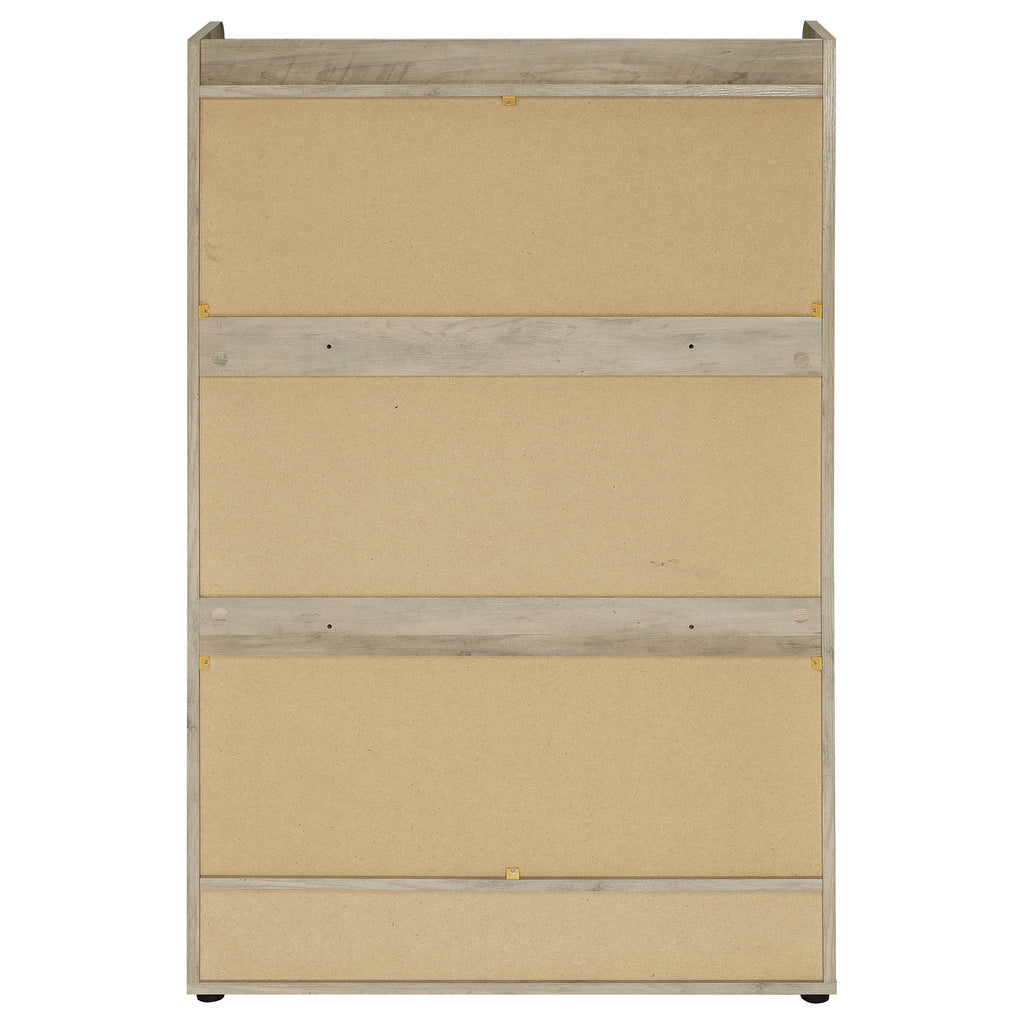 Denia 3-tier Engineered Wood Shoe Cabinet White