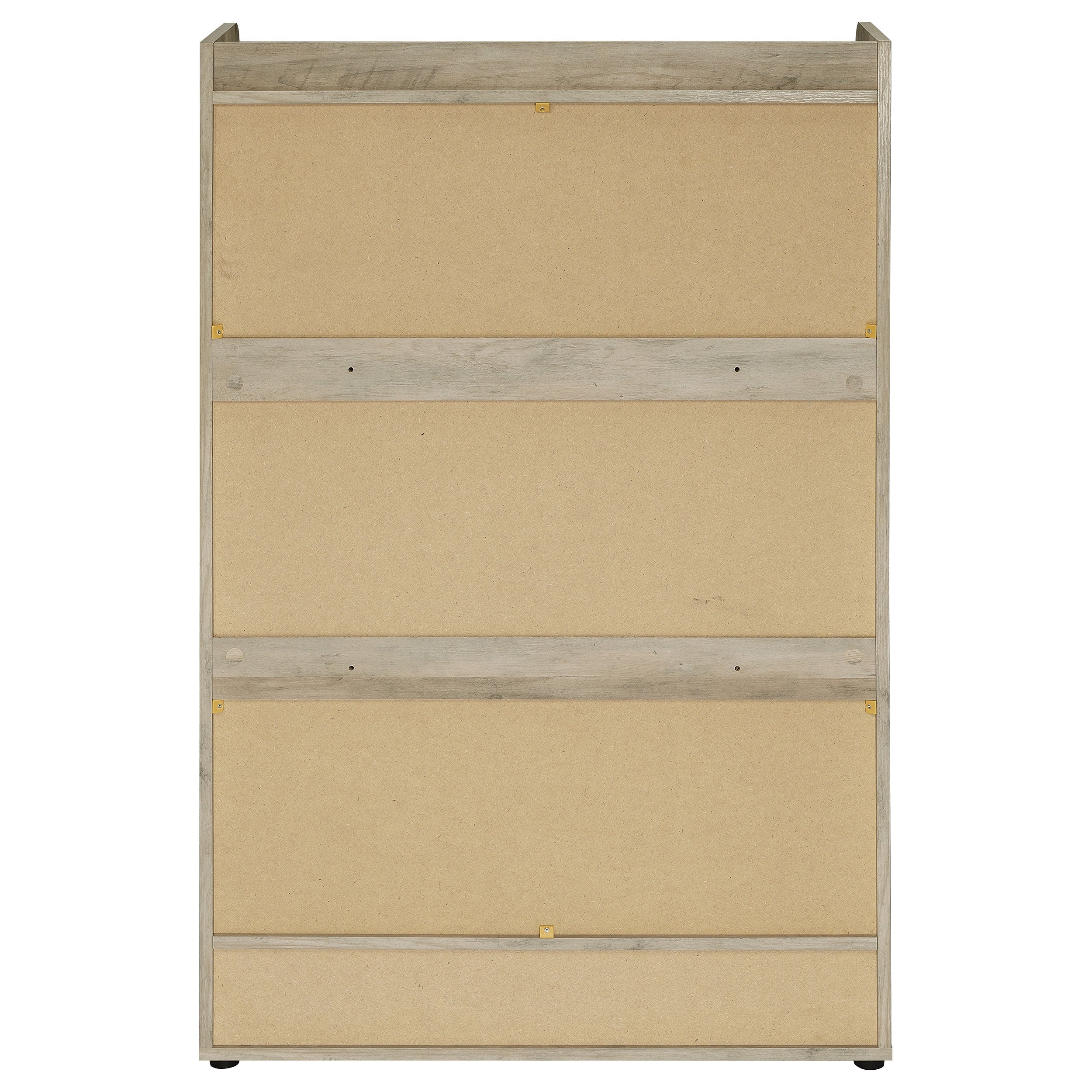 Denia 3-tier Engineered Wood Shoe Cabinet White