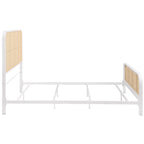Lanewood Open Cane Webbing Metal Eastern King Bed Black