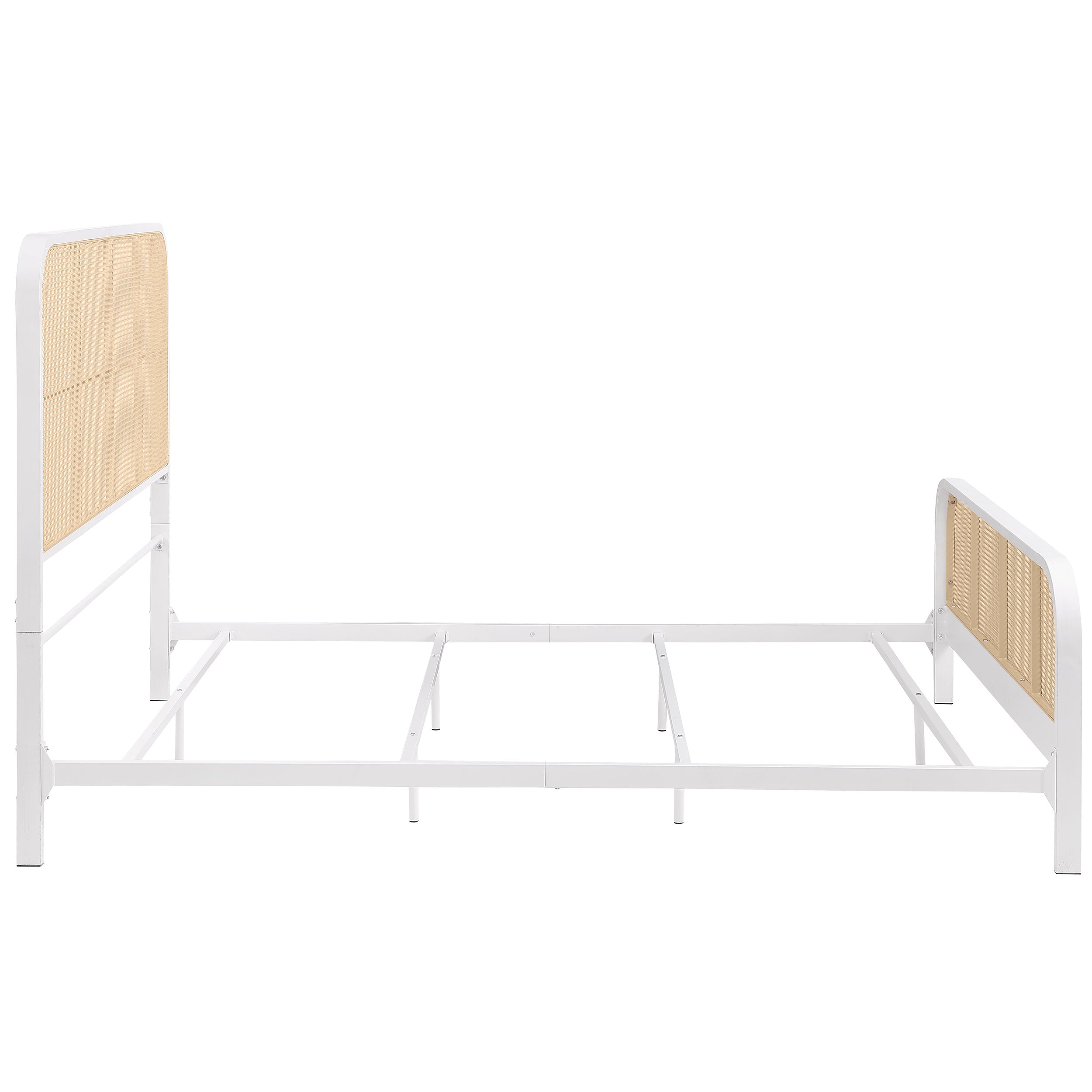 Lanewood Open Cane Webbing Metal Eastern King Bed Black