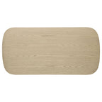 Kailani Coastal Rectangular Cocktail Coffee Table Beige Oak