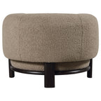 Lawler Upholstered Barrel Back Accent Chair Brown and Black