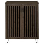 Brixton 2-door Entryway Shoe Storage Cabinets Smoked Oak