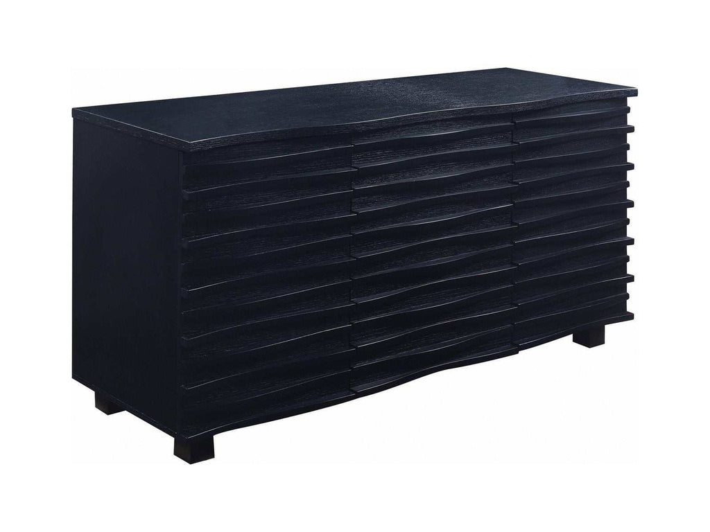Stanton 3-drawer Sideboard Buffet Storage Cabinet Black