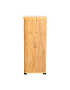 Bristol 6-shelf Engineered Wood Shoe Cabinet Golden Oak
