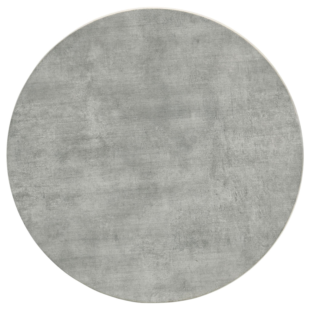 Hadi Round SmartTop Coffee Table Cement and Gunmetal