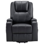 Armstrong Upholstered Power Lift Massage Recliner Espresso
