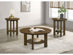 Ottowa 35-inch Round Wood Cocktail Coffee Table Brown