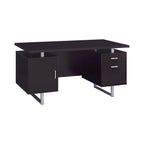 Lawtey 60-inch 2-drawer Office Computer Desk Cappuccino