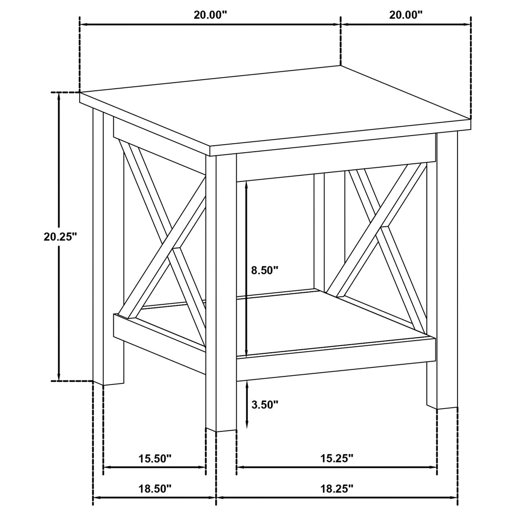 Skyview 44-inch Rectangular Lift Top Coffee Table White