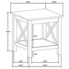 Skyview 44-inch Rectangular Lift Top Coffee Table White