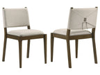 Ottowa Upholstered Counter Side Chair Brown (Set of 2)