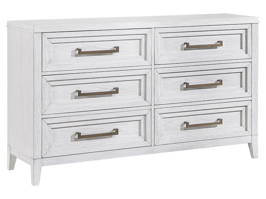 Marielle 6-drawer Bedroom Dresser Distressed White