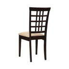 Kelso Lattice Back Dining Side Chair Cappuccino (Set of 2)