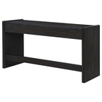 Leandro 2-drawer Home Office Writing Desk Burnished Black